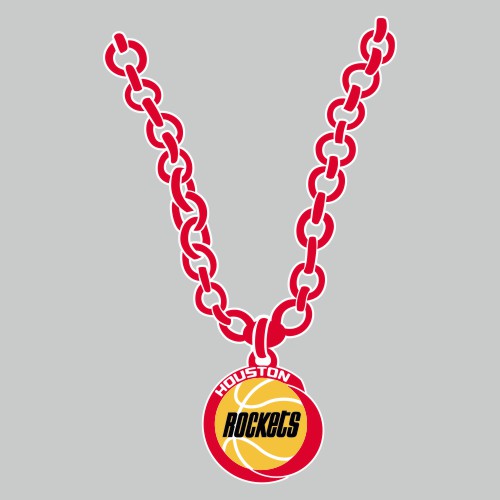 Houston Rockets Necklace logo vinyl decal